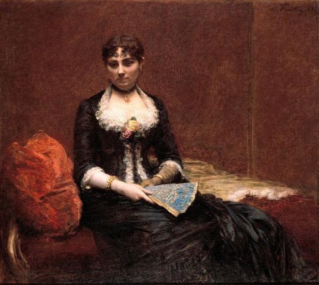 Henri Fantin-Latour Portrait of Madame Leoon Maitre Germany oil painting art
